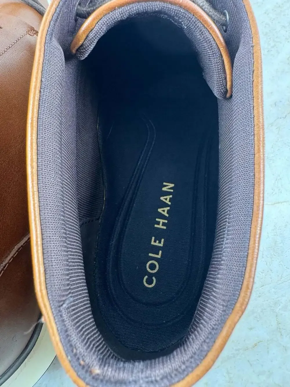 Cole Haan Grand Troy Leather Chukka Boots British Tan Size 9.5